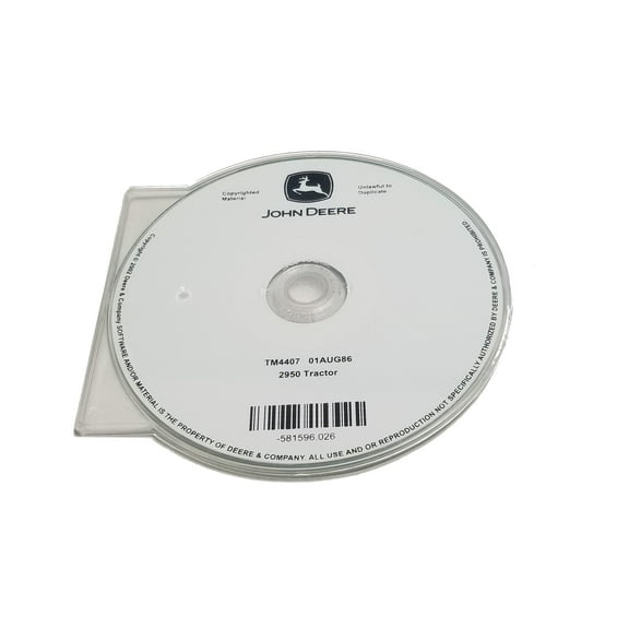 John Deere 2950 Tractor Technical CD Manual - TM4407CD