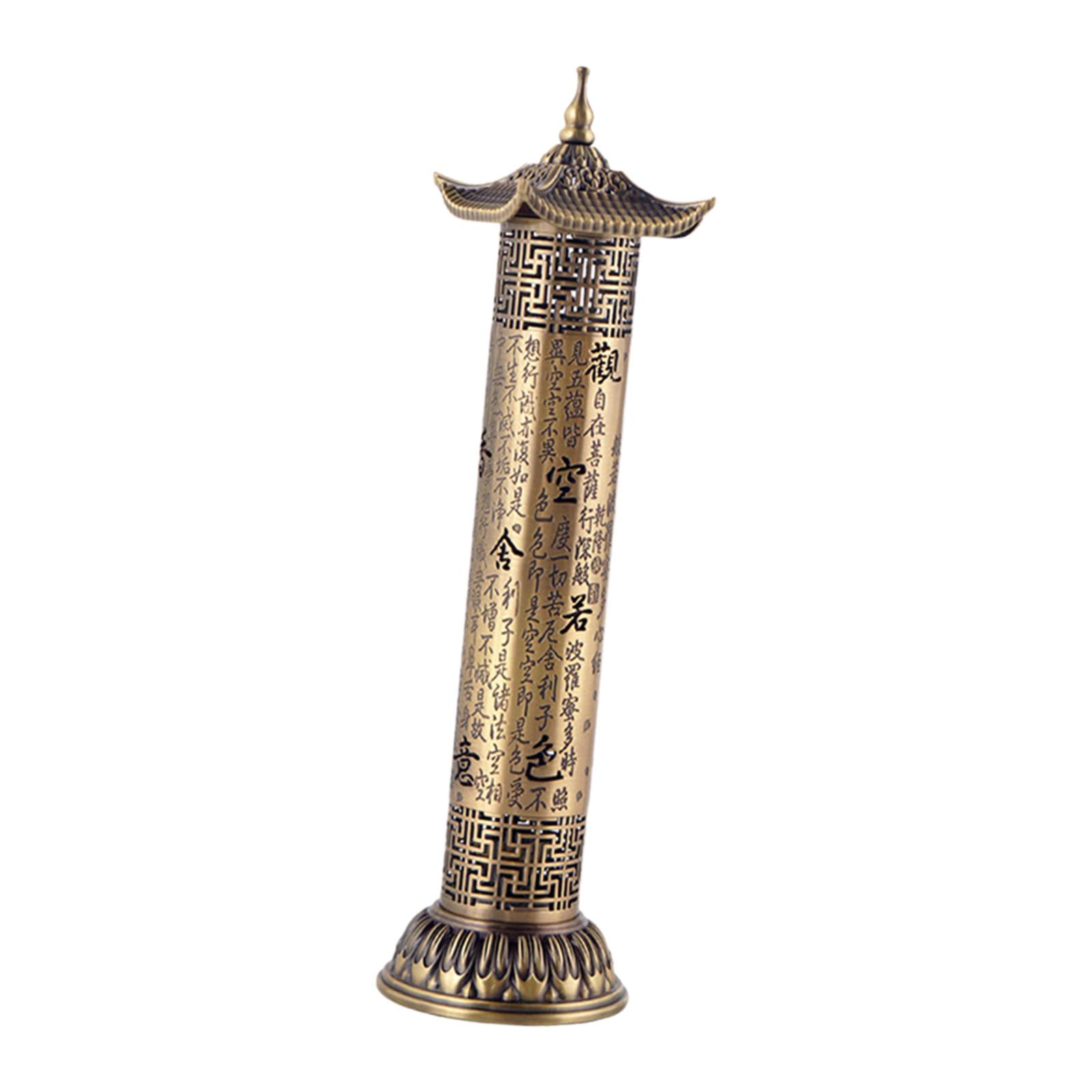 WLPZXP Incense Burner Ash Catcher Incense Stick Holder Censer for Holiday Bedroom Hotel Gold