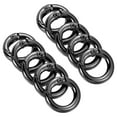 thumbnail image 1 of Unique Bargains Black Zinc Alloy Spring Gate O Ring Snap Clip Buckle 10 Pack, 1 of 5