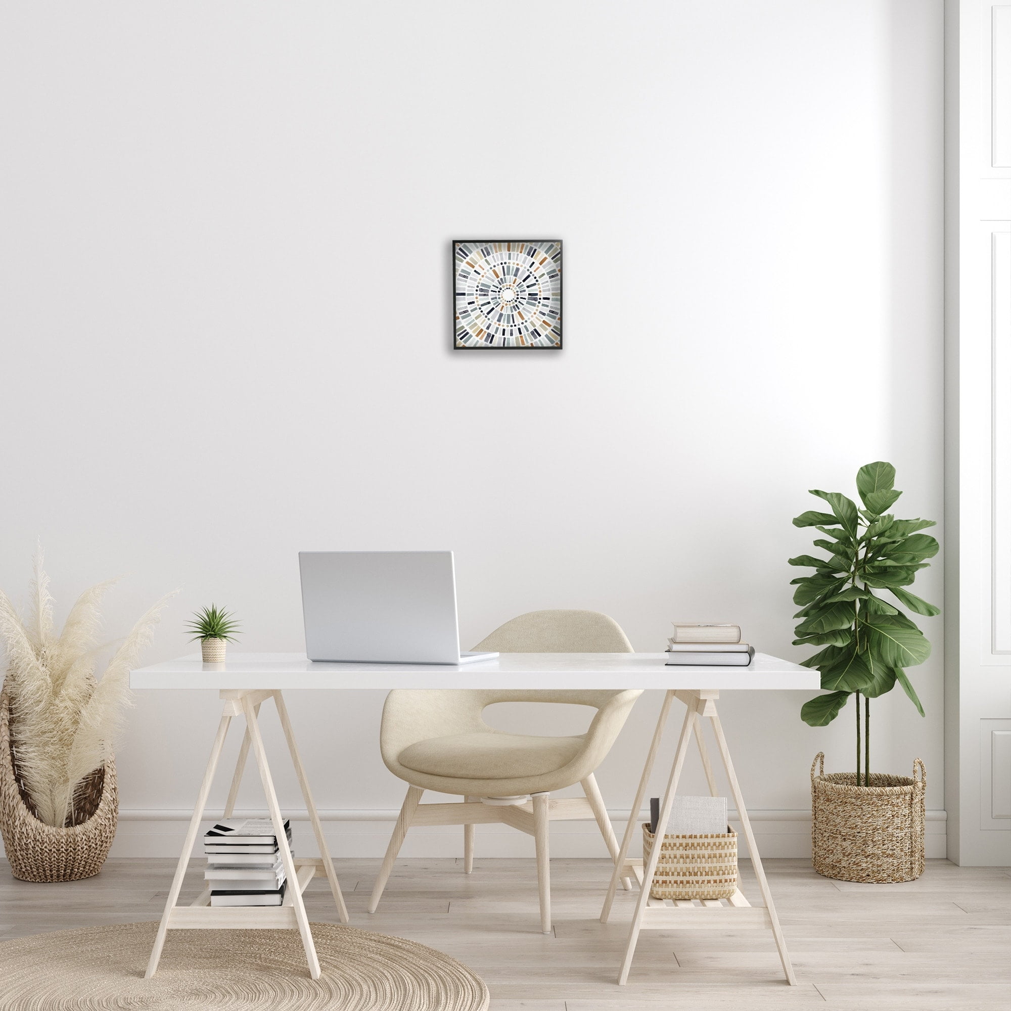 Stupell Industries Abstract Rustic Mosaic Circle Pattern Illustration , 12 x 12, Design by Victoria Barnes
