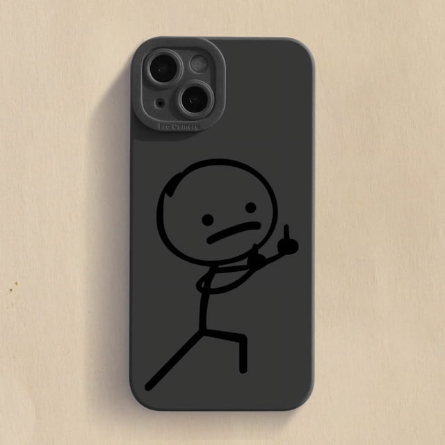 Cartoon Matchman Phone Case For iPhone 11 12 13 14 15 Pro Max XR XS X 7 8 Plus SE 2020 Shockproof Matte Soft TPU Silicone Cover 8 For iPhone 11Pro Max
