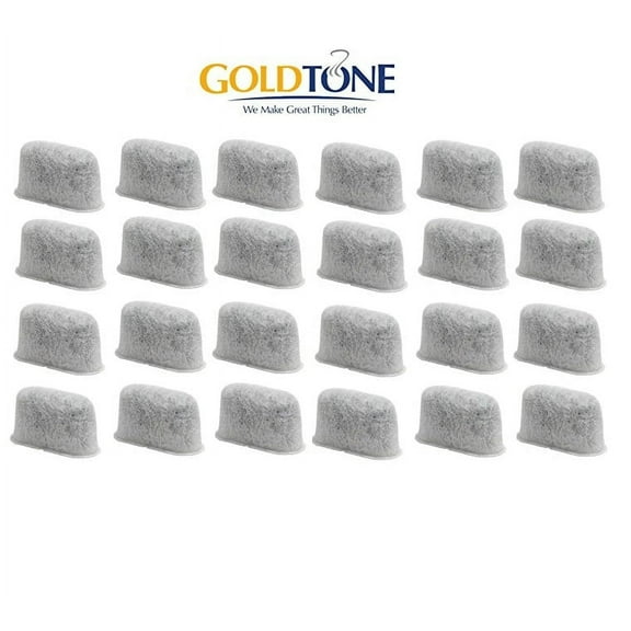 GoldTone Brand Replacement Charcoal Water Filter Cartridges for Keurig Classic 1.0 and 2.0 Coffee Maker Machines [24 PACK]