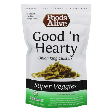 Foods Alive - Good-n-Hearty Organic Onion Ring Clusters Super Veggies - 2
