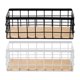 thumbnail image 4 of Organizador de cocina en metal, cesta colgante sin taladrar, almacenamiento de pared, estante de cocina, organizador de cocina, cesta de metal, para cocina, de acero, diseño de 2 niveles,, 4 of 8