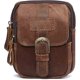 thumbnail image 1 of Small Waist Packs Men Phone Waist Pouch Leather Fanny Pack Waterproof Business Travel Running Cycling Sports Belt Bag Brown, 1 of 5