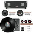 DIGITNOW Bluetooth Record Player 3 Speeds Turntable with Builtin Stereo Speakers, Suitcase