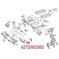 thumbnail image 5 of A2720902982 A2720902882 Air Inlet Hose for Mercedes Benz GLK 350 4MATIC Airway Intake Pipe, 5 of 5