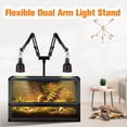 thumbnail image 2 of Reptile Lamp Stand DXOPHIEX Dual w/ Two Flexible Brackets, 2 of 6