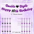 thumbnail image 2 of Banner decorativo de cumpleaños ITHKIRHO para niñas que cumplen 10 años, 2 of 7