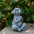 thumbnail image 5 of Cevemin Zen Yoga Meditating Dog Statue - Outdoor Resin Garden Decor for Patio, Home & Zen Gardens - Unique Gift for Dog Lovers, 5 of 6