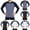 Blue, variant on Dovford Men's Long Sleeve Shirts UPF 50 UV Sun Protection Athletic Shirts for Hiking Running Workout Rash Guard