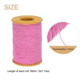 thumbnail image 2 of Hilo elástico Uxcell de 2 piezas 547 Yardas 0.5mm Grosor Hilo de látex para coser a mano, recogiendo, Rosa, 2 of 6