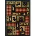 thumbnail image 2 of Oriental Weavers Hudson Area Rug 1067A Casual Brown Lodge Novelty 7' 8" x 7' 8" Round, 2 of 3