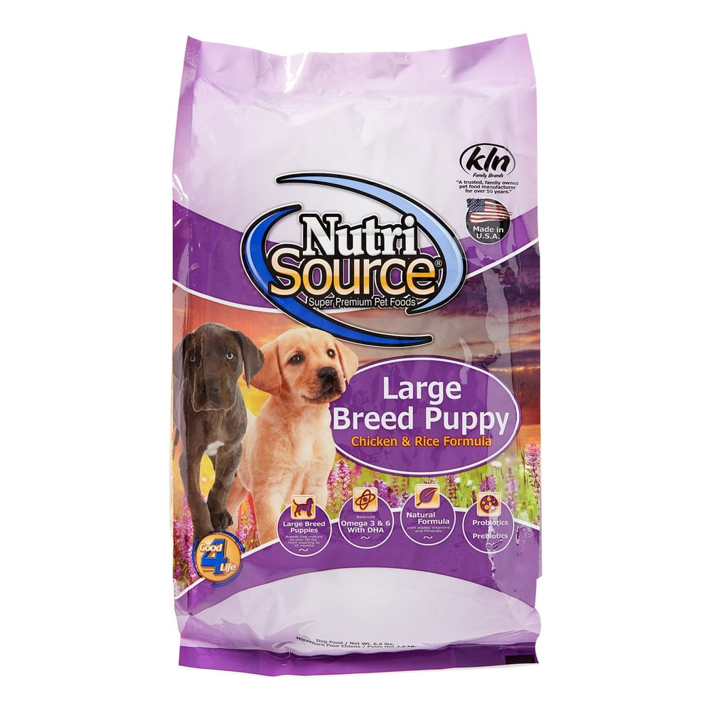 NutriSource Large Breed Puppy Dry Dog Food, 6.6 lb - Walmart.com