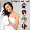 thumbnail image 6 of Unique Bargains Soft Microfiber Hair Towel Wrap for Long Thick Hair 25.6"x9.8" Lake Blue, 6 of 7