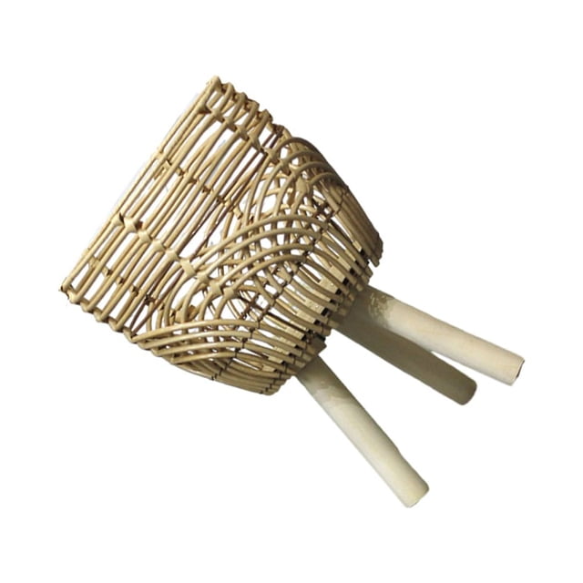 Bearachild Maceta de mimbre tejida a mano, soporte para , cesta de almacenamiento hecha a mano, macetas rústicas para plantas de interior, Type2 NO2