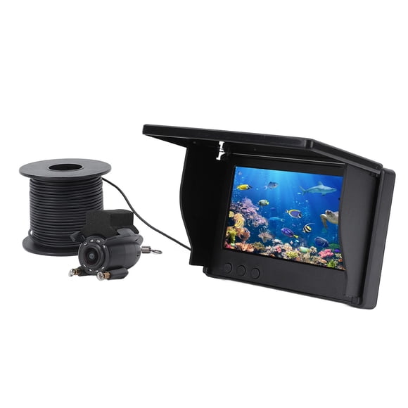 Cámara de Pesca Subacuática 1080P HD con LED Visión Gran Angular de 220° y Monitor de 4.3" Ideal para Pesca en Hielo Lago Mar Barco y Kayak