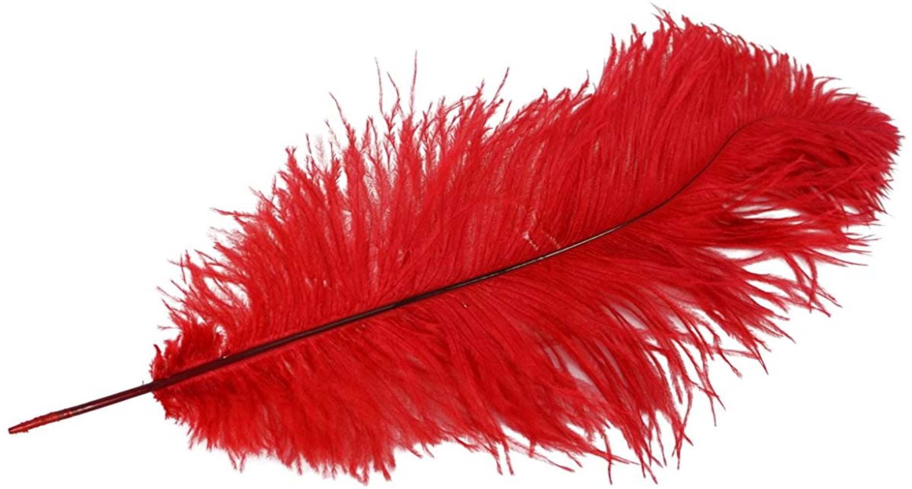 Red Dyed Long Ostrich Plume Feather Pirate/Steampunk/Fancy Victorian Hat Plumes 