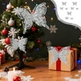 thumbnail image 2 of Christmas Tree Decorations,Christmas Decorations Tree Ornaments Wedding Gold Powder Butterflies 9 Piece Set for Photography Props, 2 of 6