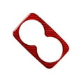 thumbnail image 4 of Red Carbon Fiber Rear Center Armrest Cup Holder Trim for Dodge Durango 2014-2020, 4 of 4