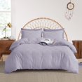 thumbnail image 1 of Maple&Stone Queen Duvet Cover Set Pieces Textu Tufted Boho Bedding Sets Zipper Closure Design with Ties Duvet Cover + Pillow Shams Comforter NOT Included ( Queen Siz, 1 of 7