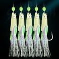 thumbnail image 3 of Fankenuo High Quality 5 pcs Fishing Lure Set with Luminous Hooks for Deep Sea Angling 1#, 3 of 3