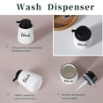 thumbnail image 2 of Bathroom Countertop Dispensers-Modern Ceramic Soap Lotion Dispenser Bottles, Hand Soap Dispenser for Bathroom, Dish Soap Dispenser for Kitchen, Easy-to-Press Pump (White, Labeled Wash), 2 of 7