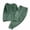 Green, variant on Maplenight 2 Piece Womens Fleece Pajamas Set Crew Neck Long Sleeve Pjs Thermal Soft Tops & Elastic Waist Cuffed Pants Lounge Set