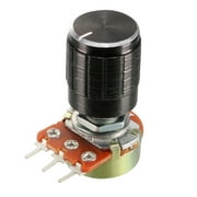 Uxcell 10K Ohm Variable Resistors Single Turn Rotary Carbon Film Taper Potentiometer