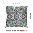 thumbnail image 4 of Acheng Retro Pillow Sham, Ethnic Design Hippie Art Mandala with Rainbow Colors Trippy Medallion LGBT Pride, Decorative Printed Pillowcase White, 4 of 7