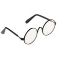thumbnail image 1 of Esquirla Lunettes de Soleil Rondes 1/6 Lunettes pour Poupée Blythe Accessoires d'Habillage Noir, 1 of 8