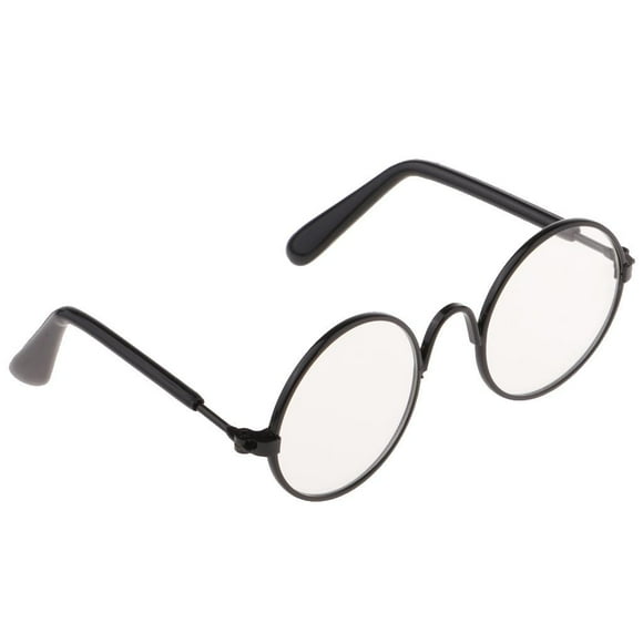 Esquirla 1/6 Round Shape Sunglasses Glasses for Blythe Doll Dress up Accessories Black