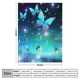 thumbnail image 4 of COMIO Butterfly Throw Blanket Super Soft Lightweight Flannel Blankets for Bed Couch Sofa, All Season Warm Cozy Plush Blanket, 4 of 6