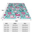 thumbnail image 3 of Fotbe Dogs With Swimming Manta de Franela Acolchonada con Estampado, Súper Suave y Esponjosa, Extra Grande para Sofá, Cama, Uso Todo el Año-80"x60", 3 of 7