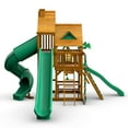 thumbnail image 5 of Gorilla Playsets Great Skye II Wooden Swing Set with 3 Slides, Rope Ladder, and 2 Wood Roofs, 5 of 16