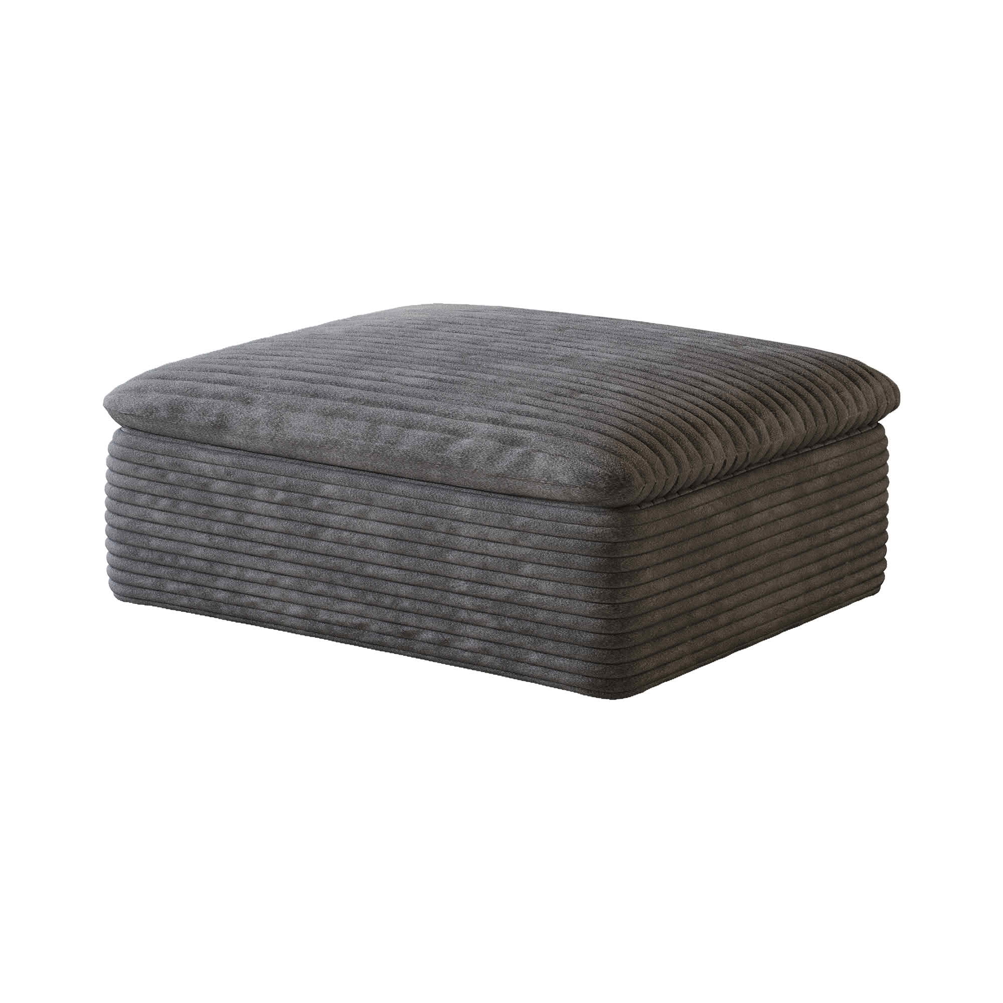 MAYEERTY Modular Middle Seat with Ottoman, Soft Plush Sponge Leisure Combination, Compressed Design Movable Furniture for Indoor Use