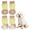 Brown, variant on GASTROPOD 4Pcs Socks with Grippers for Medium Dog,Anti-Slip Rubber Sole Dog Socks,Cartoon Bear Pattern High-Stretch Cuff for Easy on & Off Paw Socks for Tile Floors,M,Brown