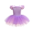 thumbnail image 3 of HWJAD Ballet Leotards for Girls 3-9Y Toddler Girls Dance Leotards with Tutu Skirt Performance Ballerina Outfit, 3 of 8