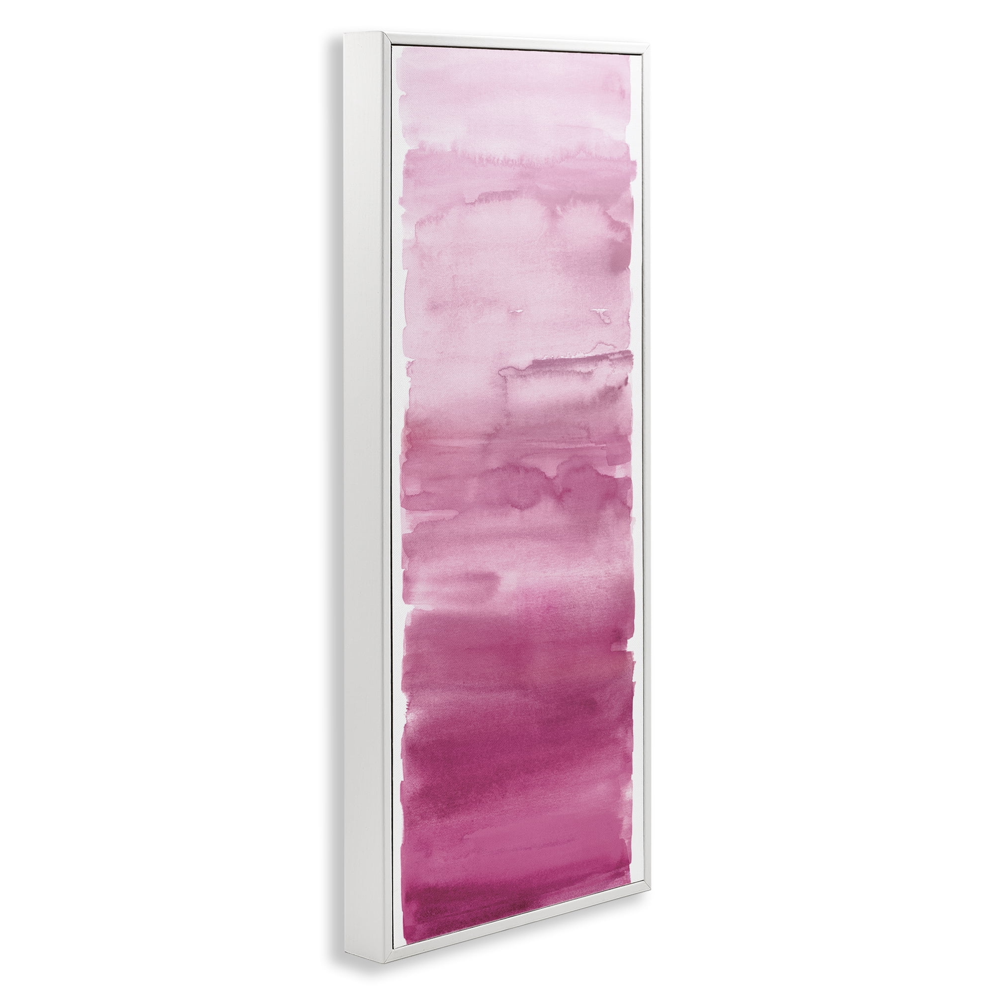 Stupell Industries Blush Blend Gradient White Framed Giclee Art, design by Allie Corbin