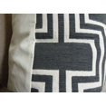 thumbnail image 3 of Thomas Collection Black White Geometric Trellis Luxury Throw Pillow - 11208, 3 of 4
