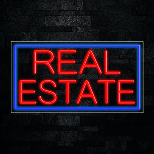 Real EstateLED Neon Sign 33"L x 18"H 31112