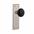 thumbnail image 4 of Nostalgic Warehouse Black Porcelain Door Knob with New York Plate, 4 of 7