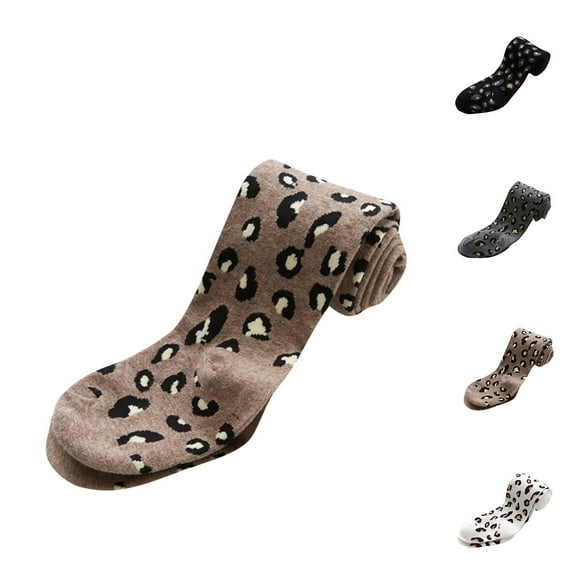 NAISIBABY Toddler Girls Tights, Thickening Stretch Cotton Kids Ribbed Knitted Leggings Pantyhose Black 2-4T