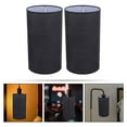 thumbnail image 3 of HEALEEP 2Pcs Classic Lamp Accessory Black Cloth Drum Shade Home Lighting, 3 of 8