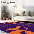 thumbnail image 2 of Ultra Soft Area Rug, Abstract Halloween Inspired, Non Slip, Stain Resistant, Washable Area Rugs for Living Room, Bedroom(Purple, 2X3), 2 of 8