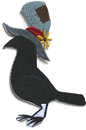 1PC~HALLOWEEN SCARE CROW~IRON ON EMBROIDERED APPLIQUE