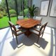 thumbnail image 4 of Comedor para 4 personas color gris de madera de parota modelo Devon, 4 of 7