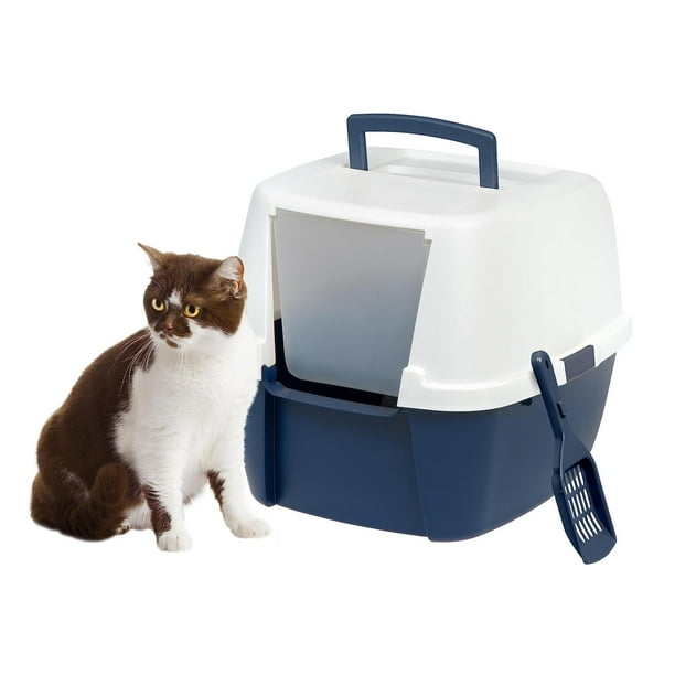 Caja de Arena Jumbo Iris Azul Marino con Cuchara