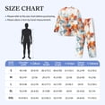 thumbnail image 4 of Rocae Three Goldfish Watercolor Splash for Men's Pajamas Set Mens Pjs Sets Long Sleeve Button Down Sleepwear-Large, 4 of 7