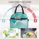 thumbnail image 4 of Balery Teal Turquoise 1 Bolsa de Almuerzo Impresa, Caja de Almuerzo Reutilizable, Bolsa Térmica Aislada para Almuerzo, Bolsa Antiderrames, 4 of 7